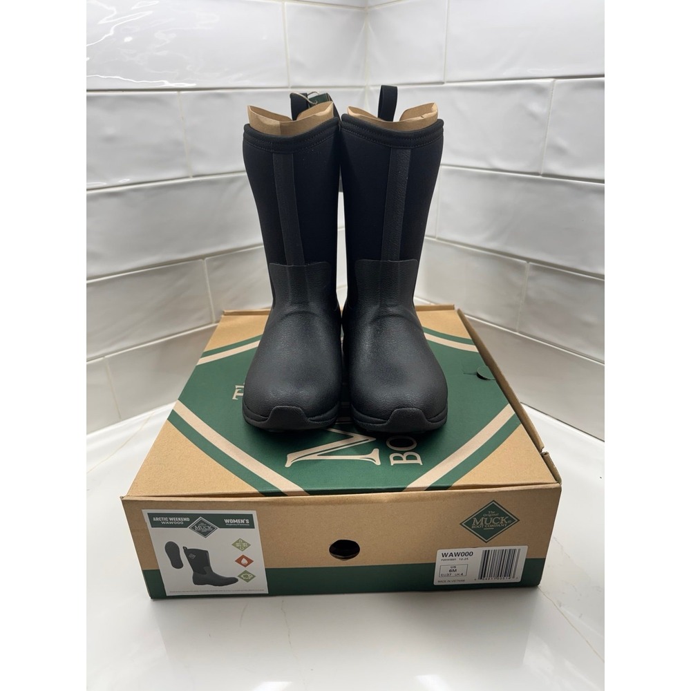 MUCK BOOTS BLACK ARCTIC WEEKEND BOOTS women's 6‎